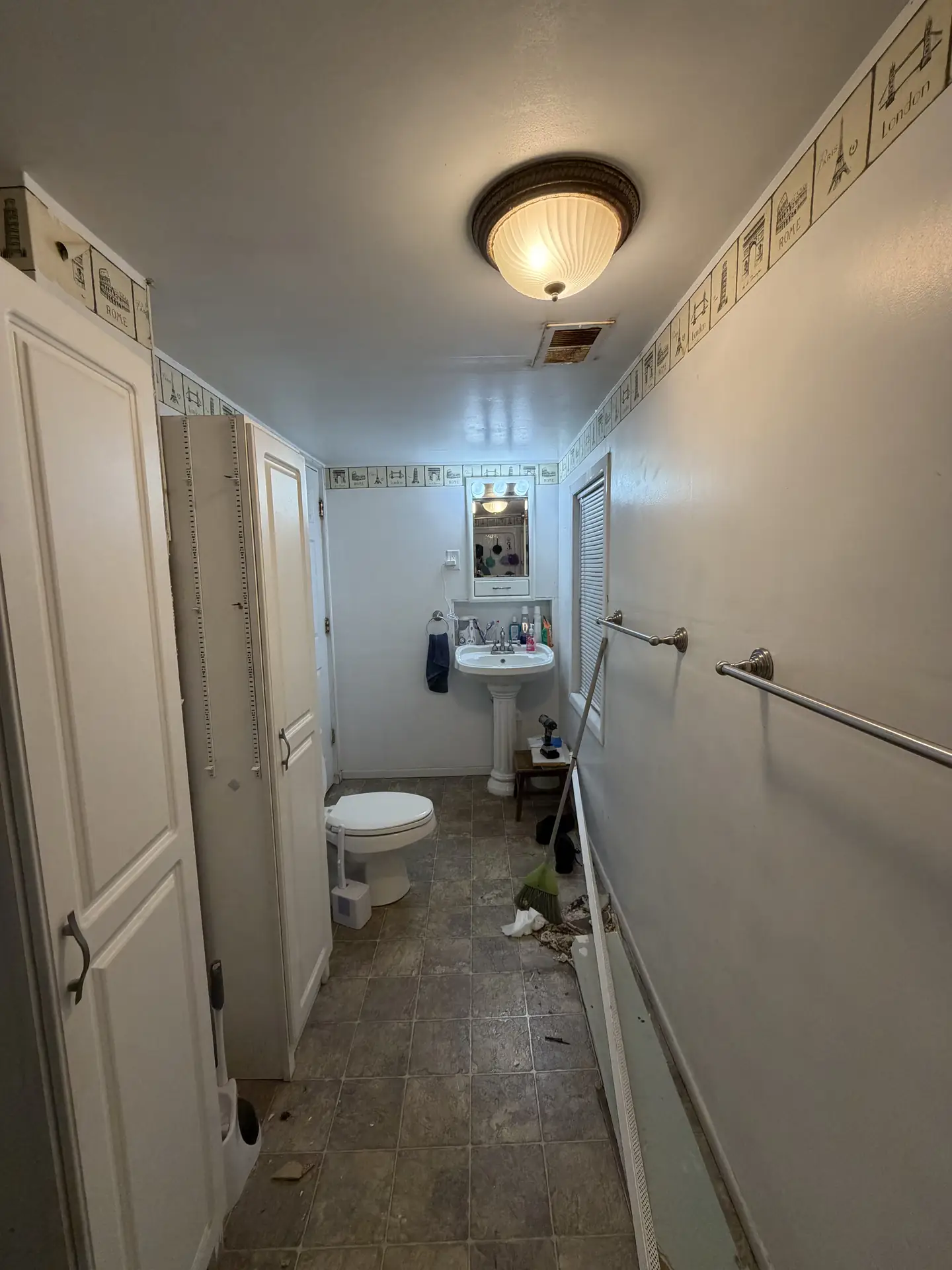 Bathroom refresh, before