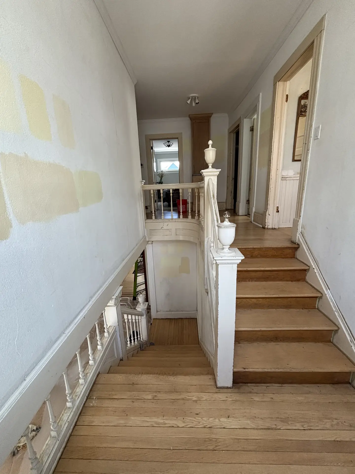 Stairwell and balustrade, before